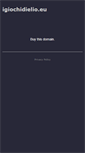 Mobile Screenshot of igiochidielio.eu